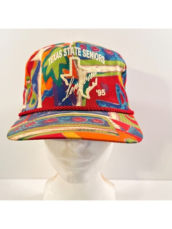 Vintage Texas State Seniors Longview Tx Baseball Trucker Cap Hat 1995 main image 10